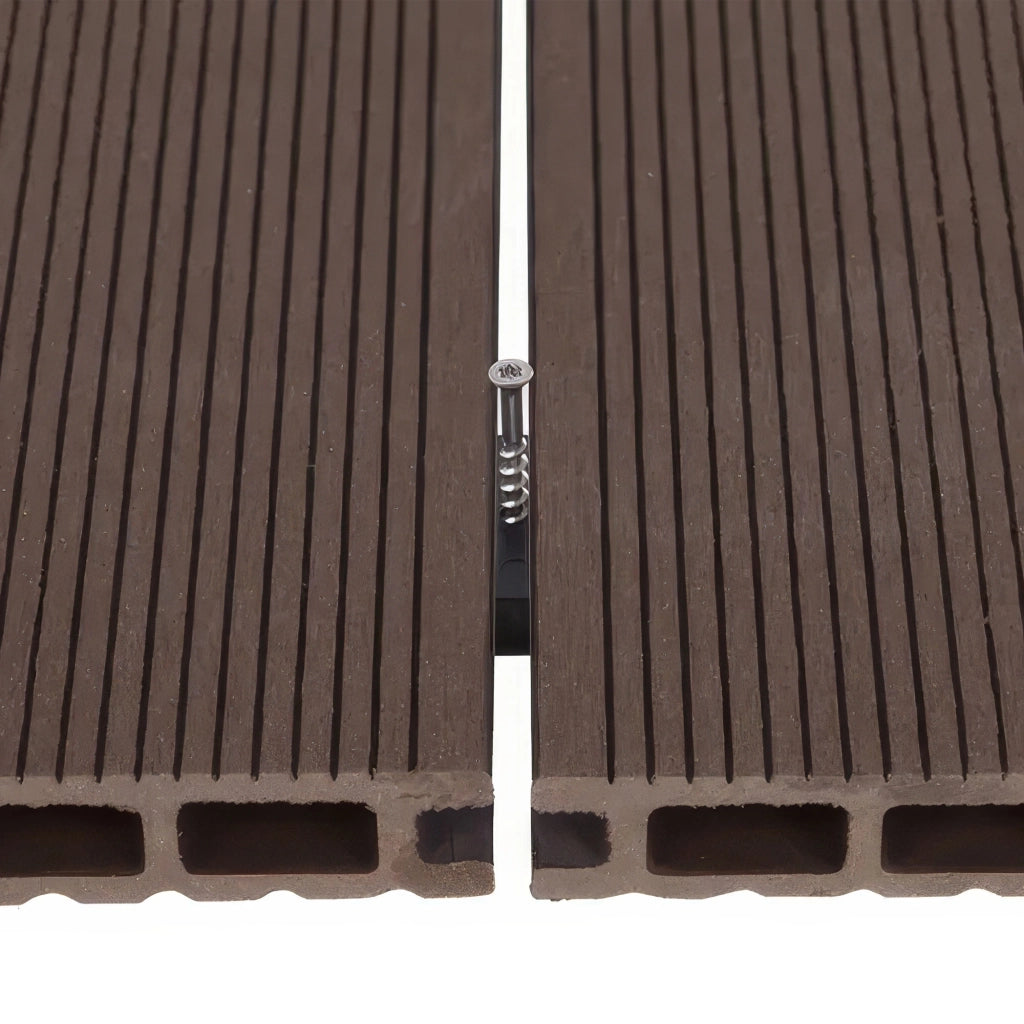 Kaido - Set di 5 Doghe Pavimento da Esterno 150x75 cm per Giardino Patio Terrazza in WPC Teak