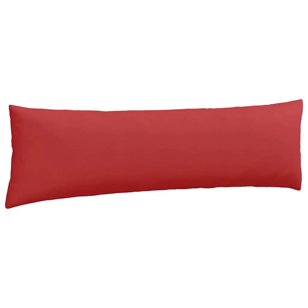 Cuscini da Divano 2 pz-Set di 2 Cuscini per Sofa Rosso 145 x 40 cm Tessuto