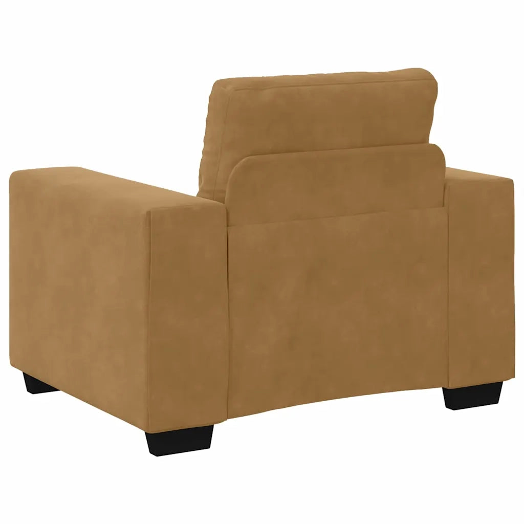 Set di divani 3 pcs Marrone 221 x 80 x 80 cm Velluto 3324646