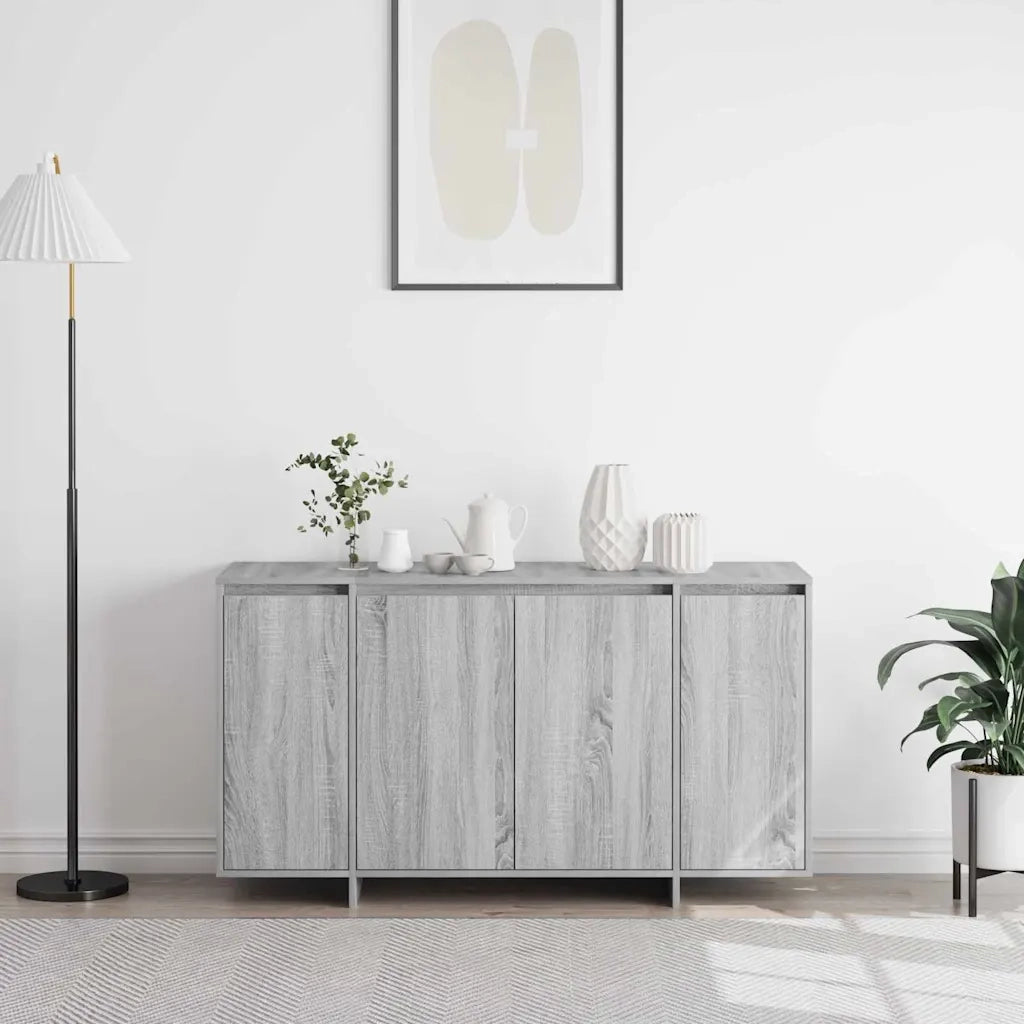 Credenza Grigio Sonoma 135 x 41 x 75 cm Legno multistrato 3333891