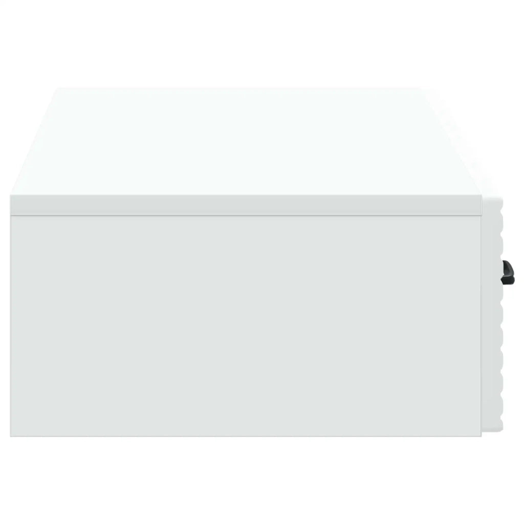 Tavolino da Parete Laterale Bianco 87,5 x 34,5 x 17 cm 898665