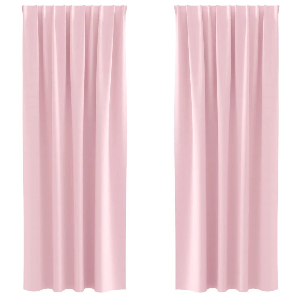 Tende Blackout con Anelli 2 pcs Rosa baby 245 x 140 cm 4107521