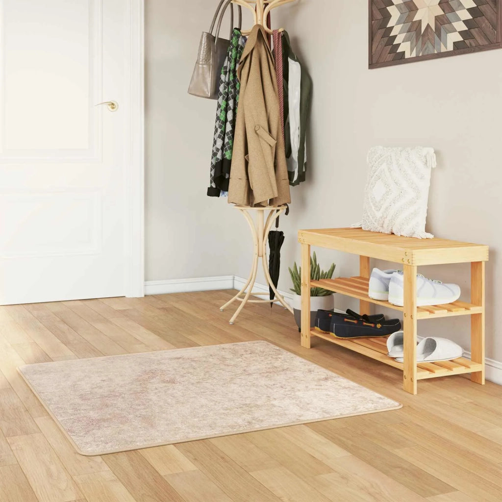 Runner Tappeto MARSA Beige 100 x 100 cm Poliestere e PVC 42023089