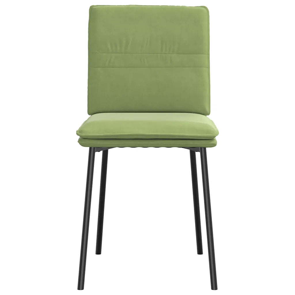 Sedie da Pranzo Girevoli 6 pz Verde Chiaro in Velluto 3315617