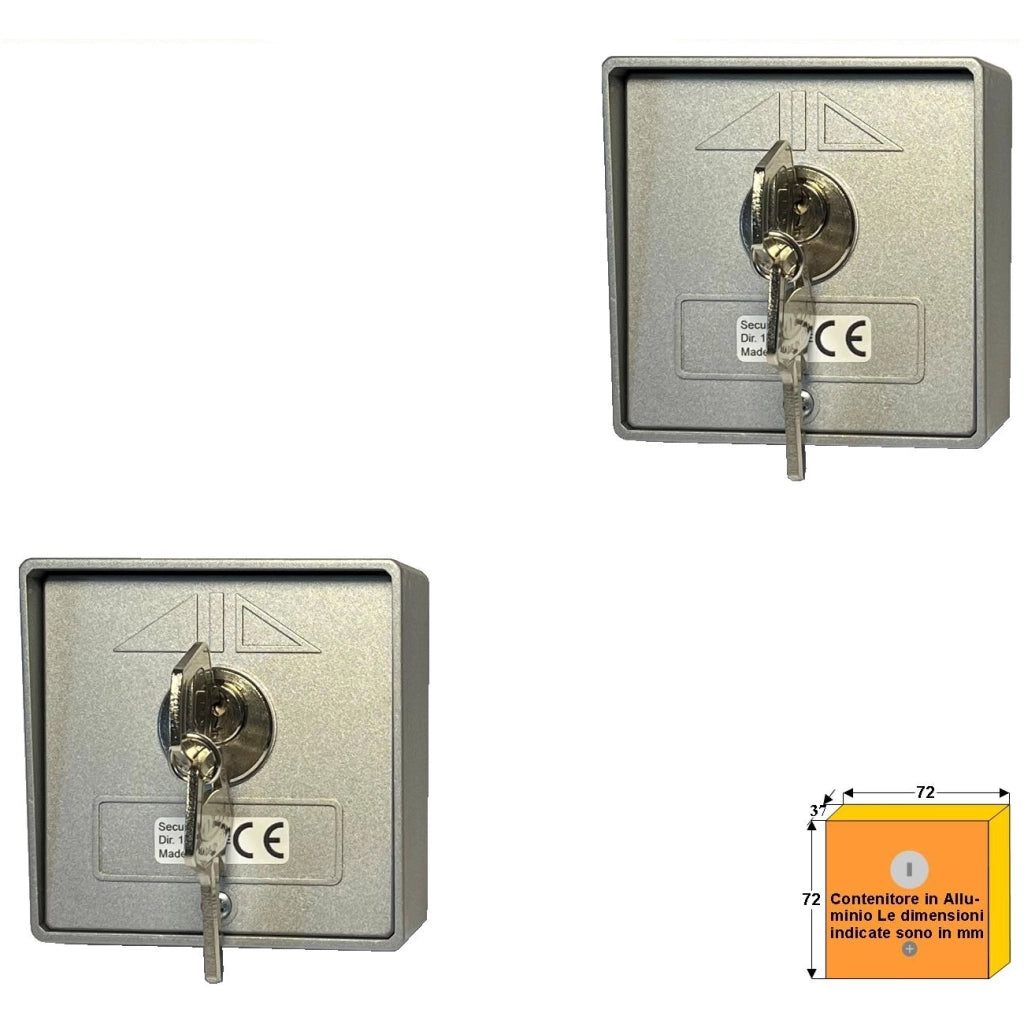 SELETTORI ELETTRICI A CHIAVE - APRE-STOP-CHIUDE Securvera SV-SLADS2CRME