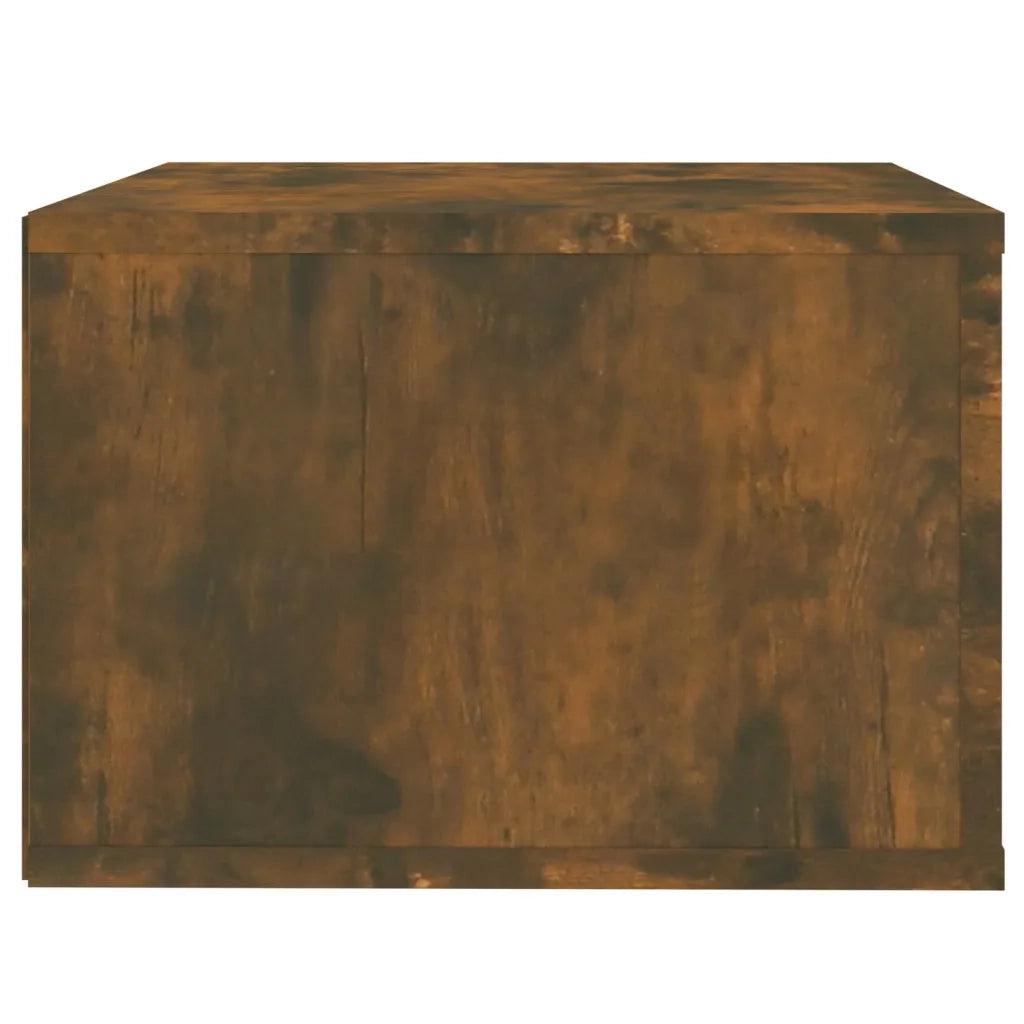 Comodino a Muro-Tavolino da notte sospeso Rovere Fumo 50x36x25 cm