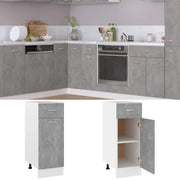 Armadio Inferiore Cassetto “Lyon” Grigio Cemento 30x46x81,5 801208