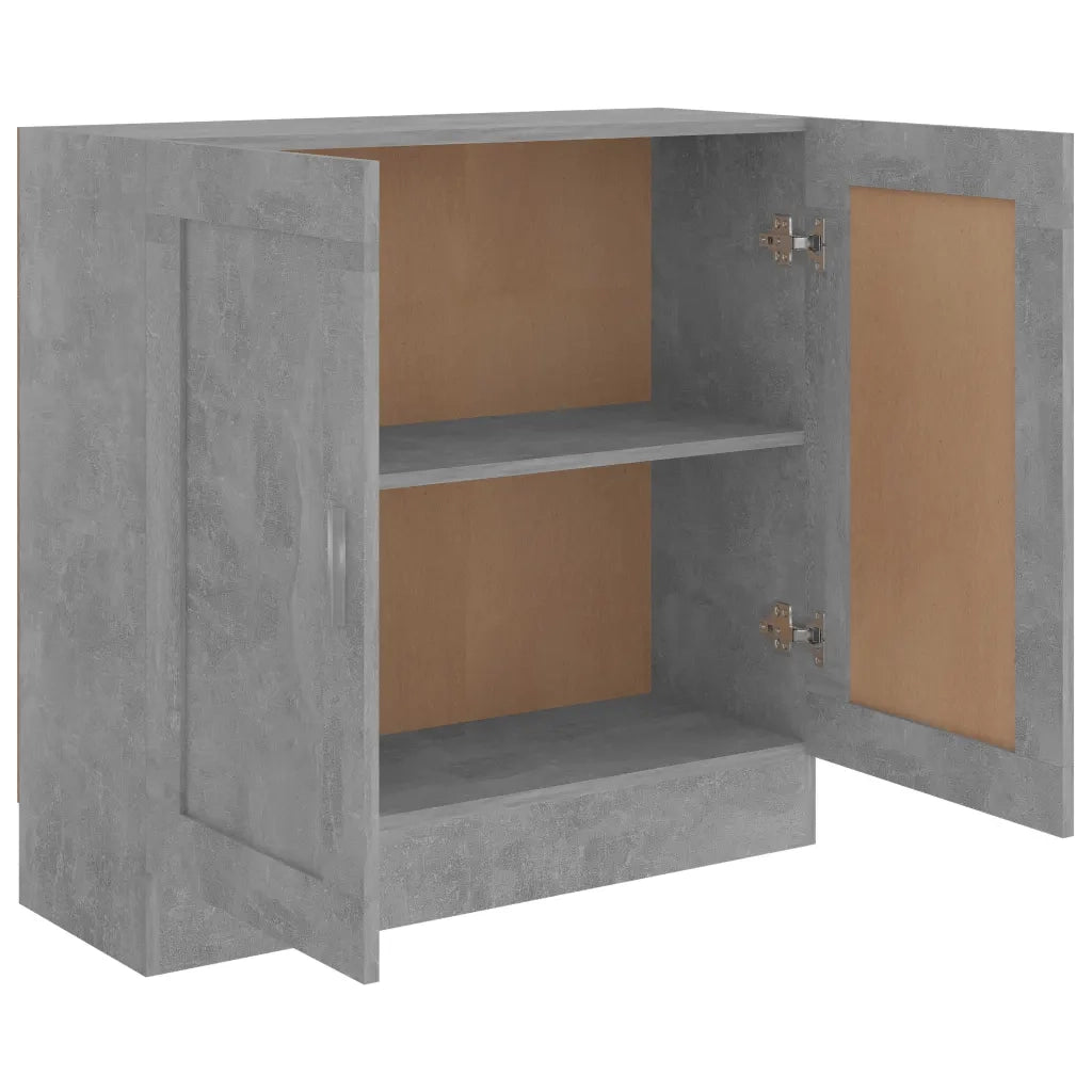 Libreria Grigio Cemento 82,5x30,5x80 cm in Legno Multistrato 802709