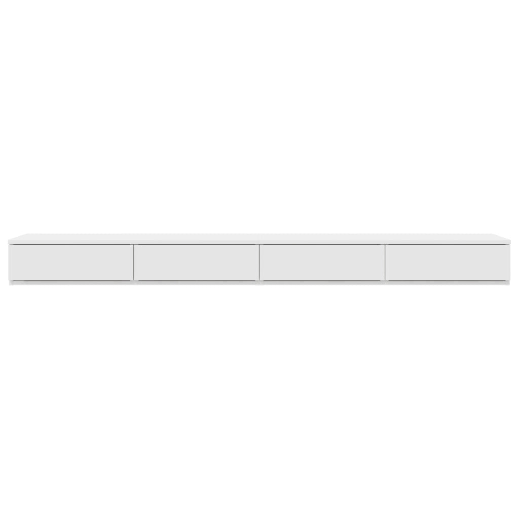 Cassetti per letto  bianchi 180x36,5x16,5 cm in legno ingegnerizzato