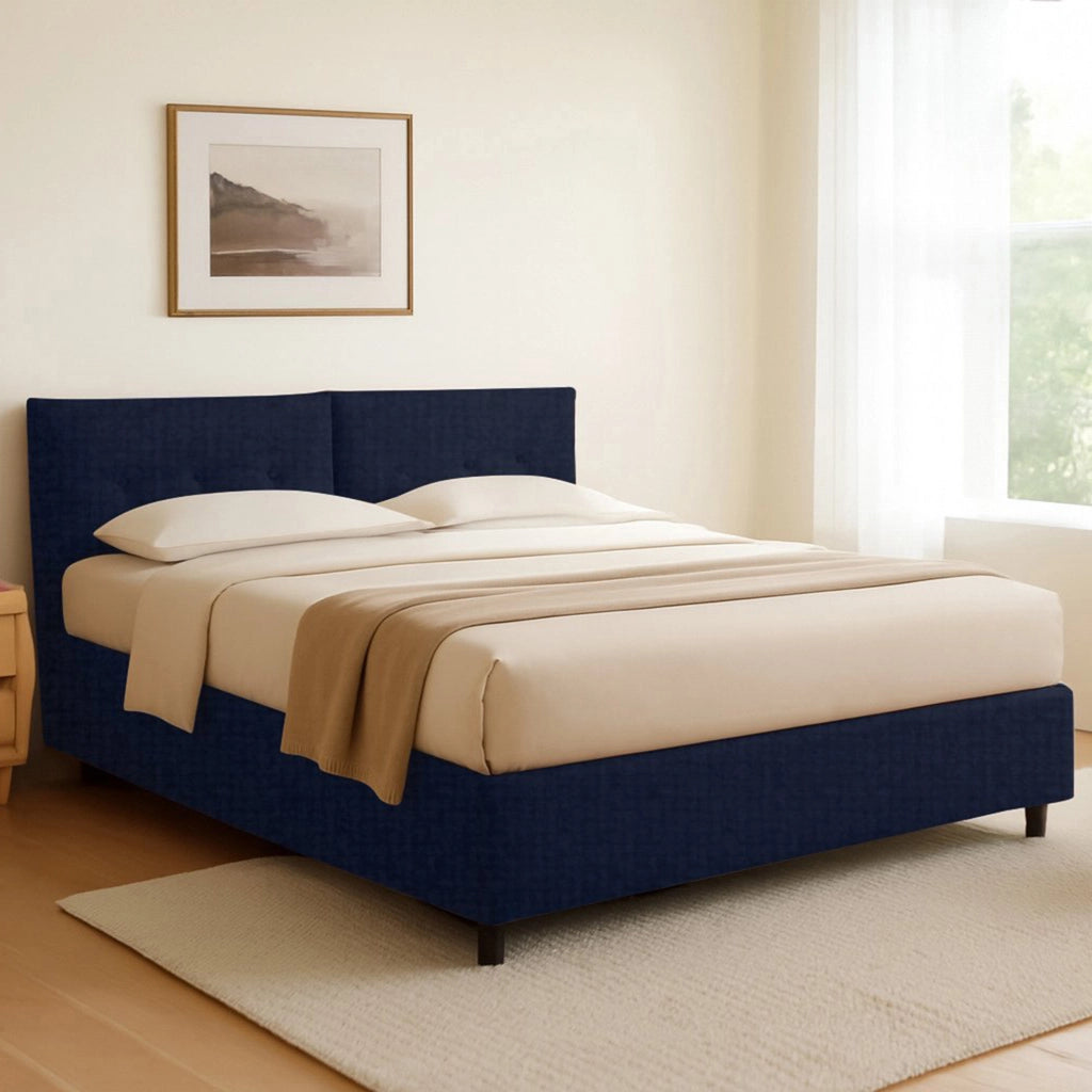 Truro, Letto Singolo Sfoderabile Made in Italy, Viola Scuro