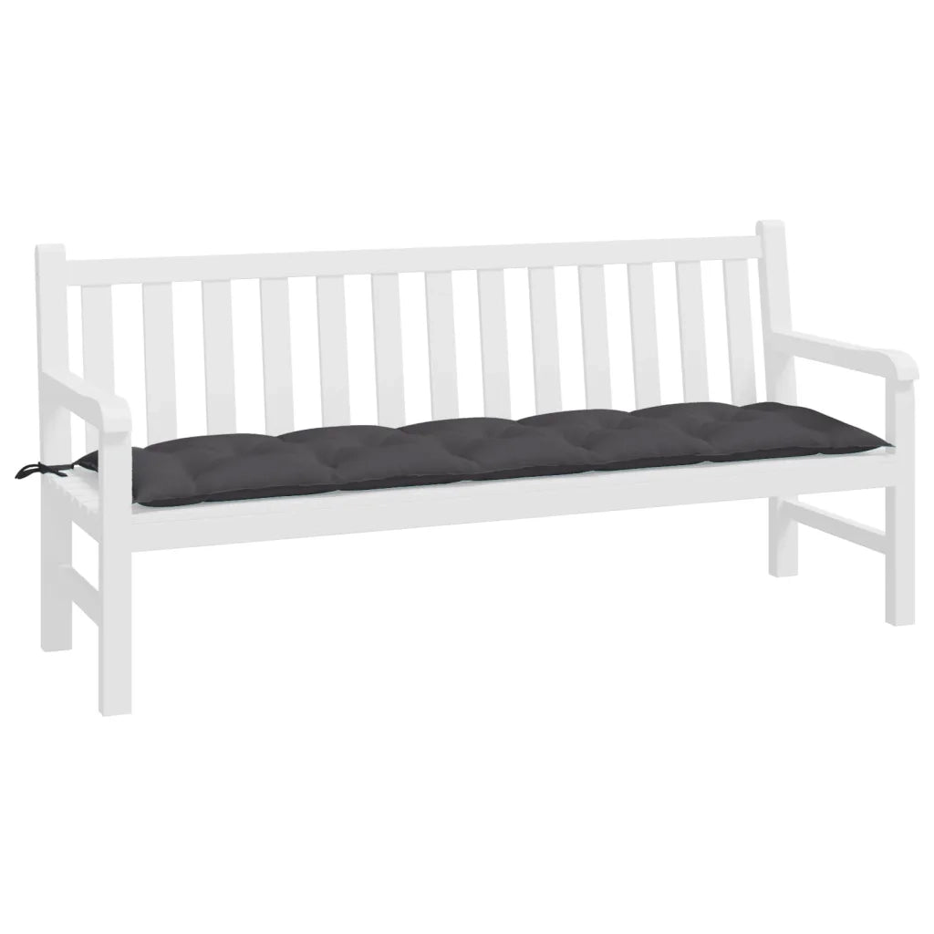 Cuscino per Panca-Cuscini per panchina Antracite 180x50x7 cm in Tessuto Oxford 472881