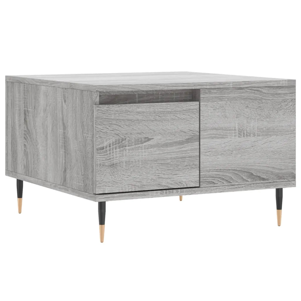 Tavolino Salotto-Tavolino da soggiorno-Tavolo Grigio Sonoma 55x55x36,5 cm Legno Multistrato 343710