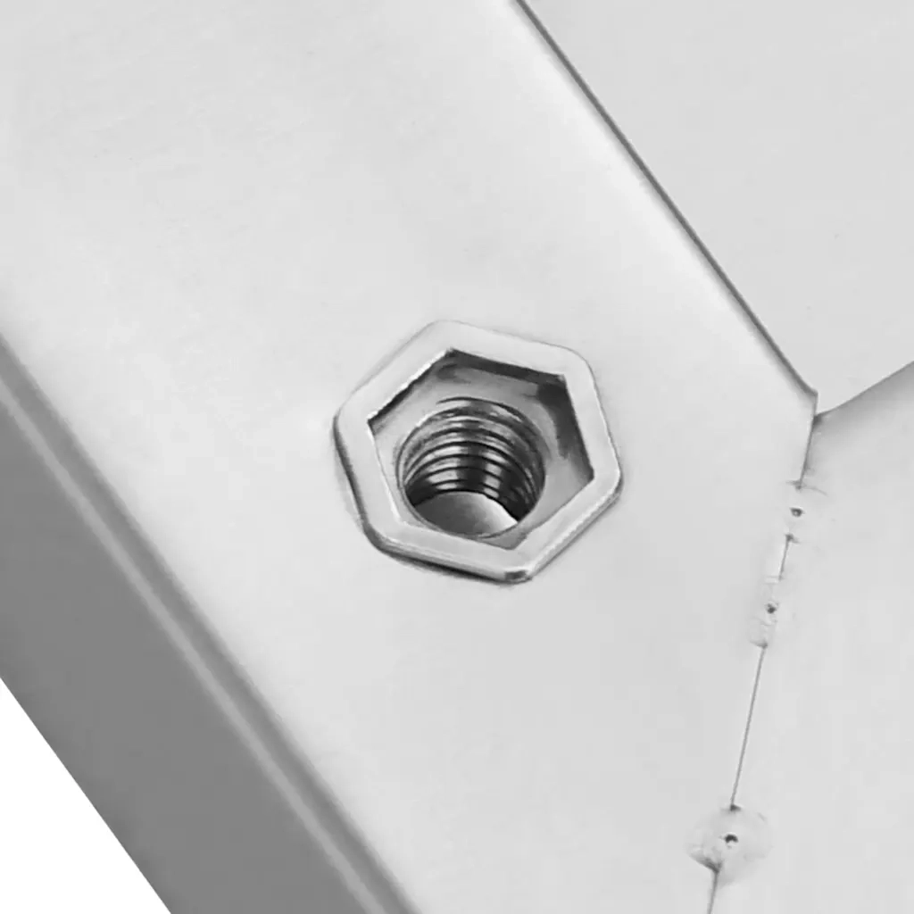 Mensole a Muro 2pz 100x23,5cm Argento in Acciaio Inossidabile 30280