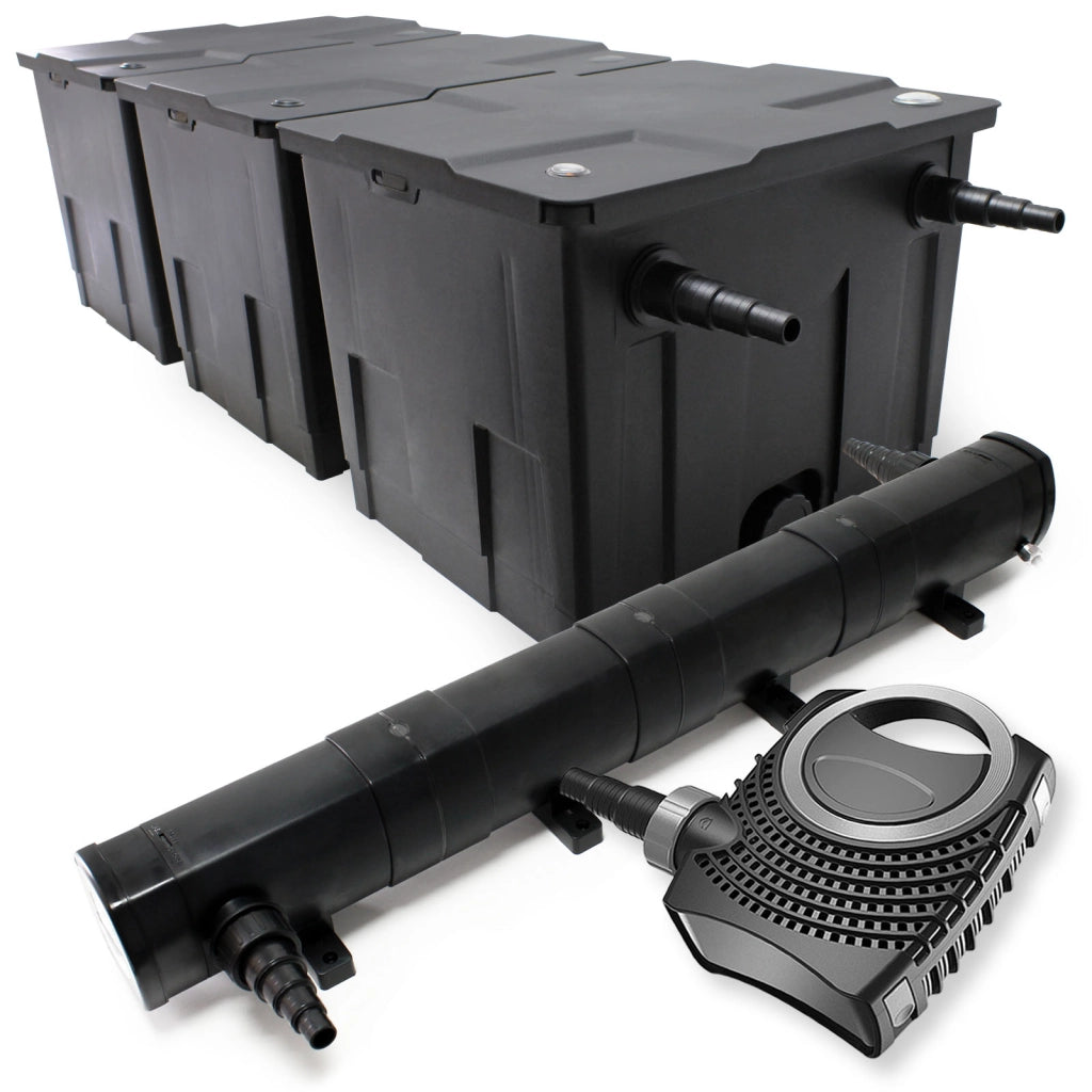 Set per laghetti fino a 90000l Filtro Chiarificatore UVC 72W Pompa 80W