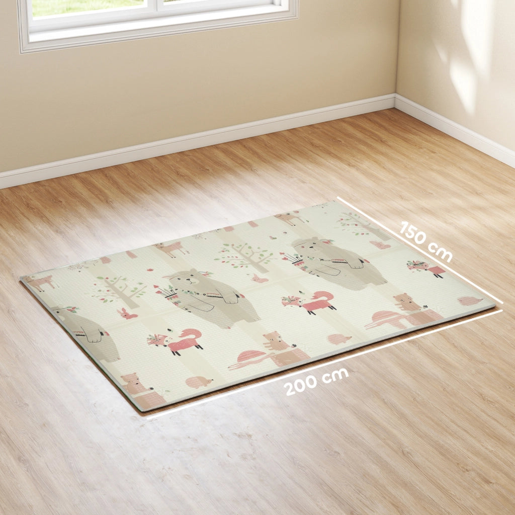 Tappeto gioco per bambini reversibile ¨C zephmum ¨C 200x150 cm multicolore