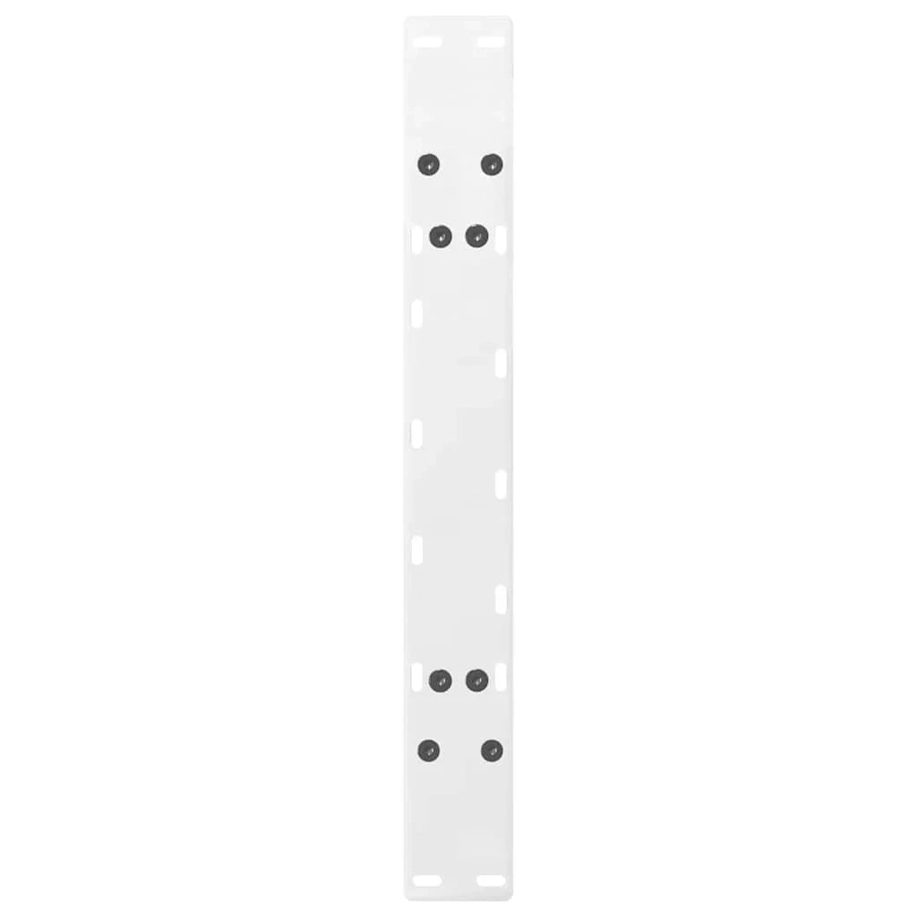 Set di 2 gambe regolabili per tavolino da caffè a forma di A 70 x 42-43 cm design moderno acciaio bianco 02_0057120