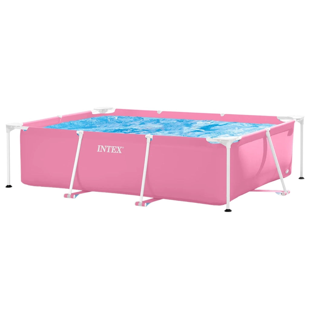 INTEX Piscina da giardino con telaio in metallo sopra il terreno Rosa 42035609