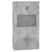 Credenza | Madia | Buffet da pranzo | Armadio da pranzo Grigio Cemento in Legno Multistrato
