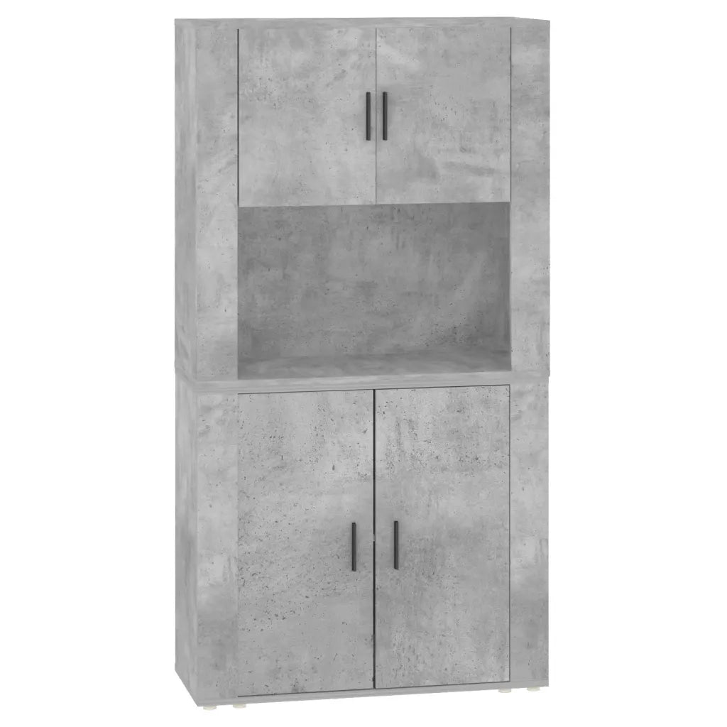 Credenza | Madia | Buffet da pranzo | Armadio da pranzo Grigio Cemento in Legno Multistrato