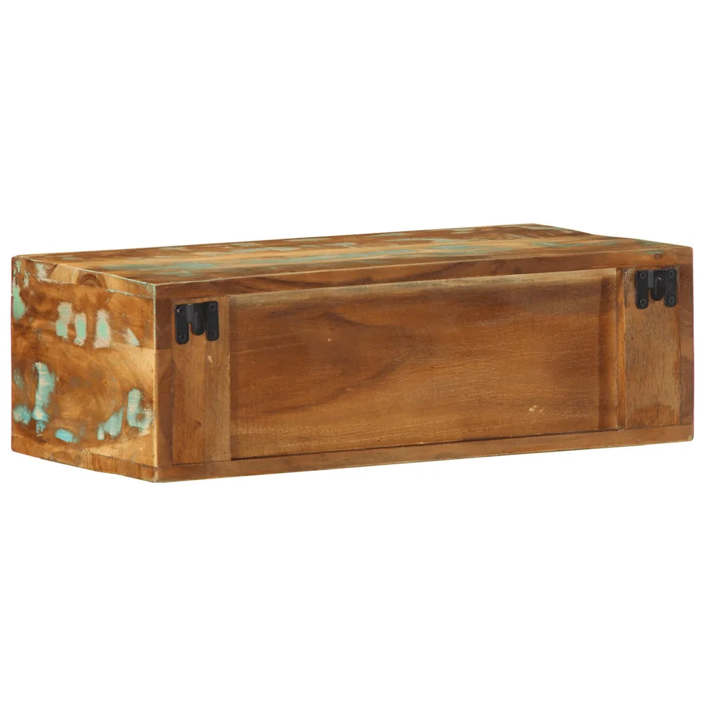 Mobile TV a Parete 60x30x19 cm in Legno Massello di Recupero 4017474