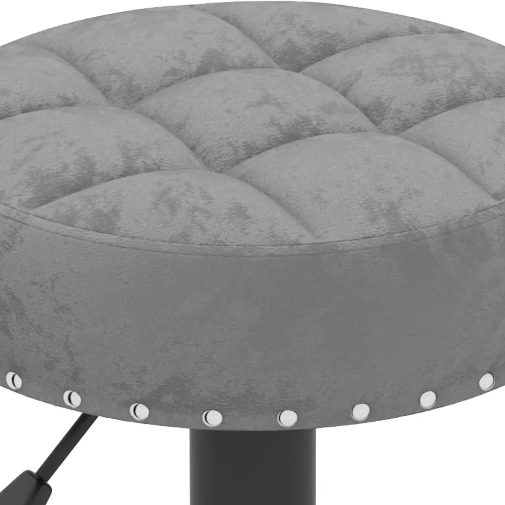 Sedie da Bar 2 pz Grigio Scuro in Velluto 332996