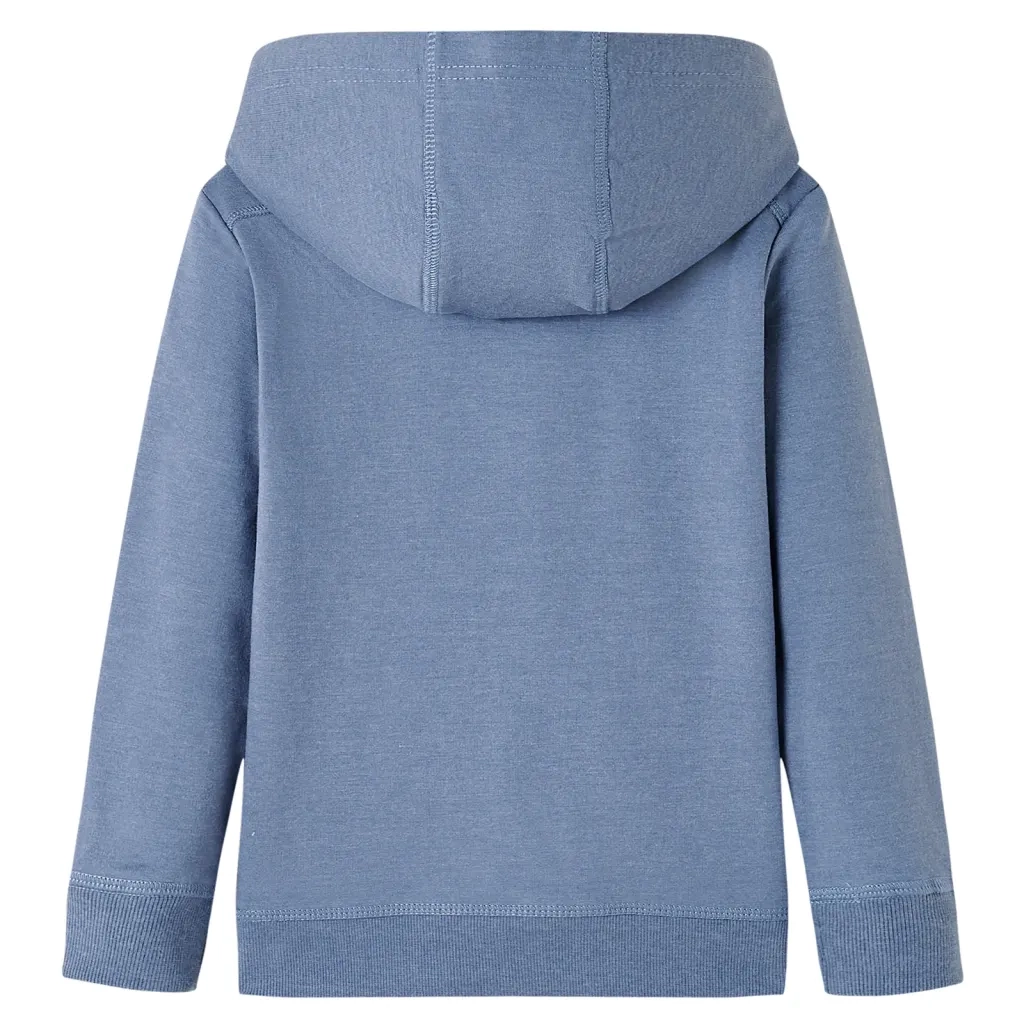 Felpa con Cappuccio per Bambini Blu MÃ©lange 128cod mxl 133874