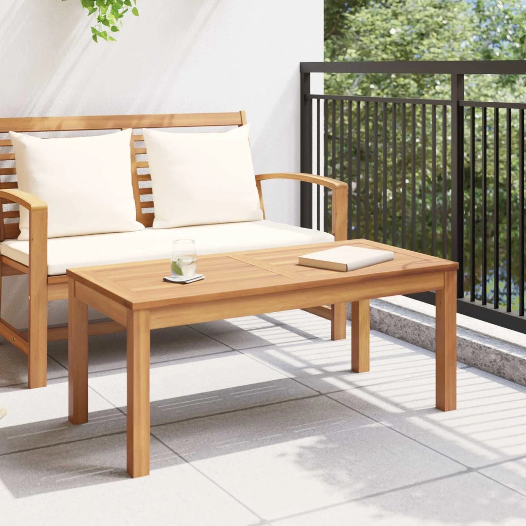 tavolo Marrone 95 x 45 x 40 cm Legno di teak solido CFW7877877