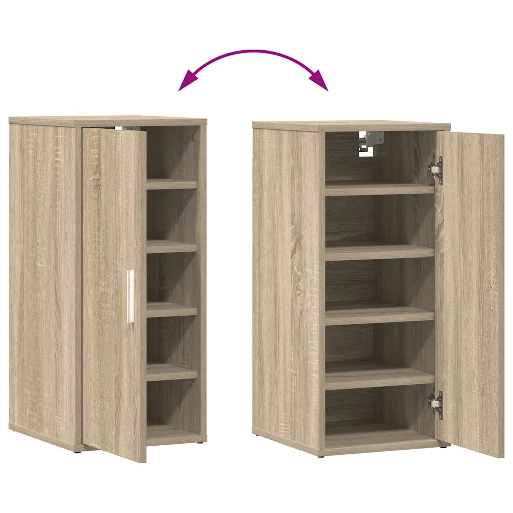 Scarpiere 2 pz Rovere Sonoma 32x35x70 cm in Truciolato