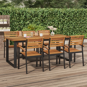 Tavolo Giardino con Gambe a U 200x90x75cm Legno Massello Acaciacod mxl 128280