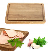 Tagliere da cucina in legno KADAX 35x25 cm, in rovere massello, ideale per servire.