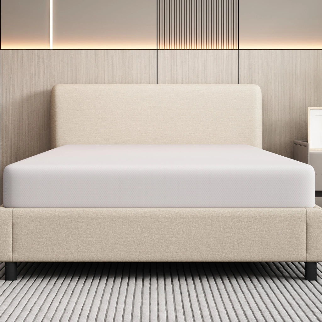Materasso 90x200 cm in schiuma bianca H3 ergonomico, traspirante e con maniglie