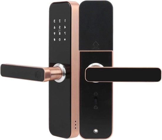 Sistema di Accesso Chiave in Rete con Applicazione WiFi - Rilevamento Veloce delle Impressioni Digitali, Carta di Credito IC, Codice Anti-Spy - Adatto per Abitazioni, Uffici, Appartamenti, Garage e Scuole