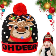 Cappello di Natale con LED - Cappello di Natale con Luce - Cappello di Natale con LED per Adulti - Cappello di Natale con Luce per Uomo e Donna