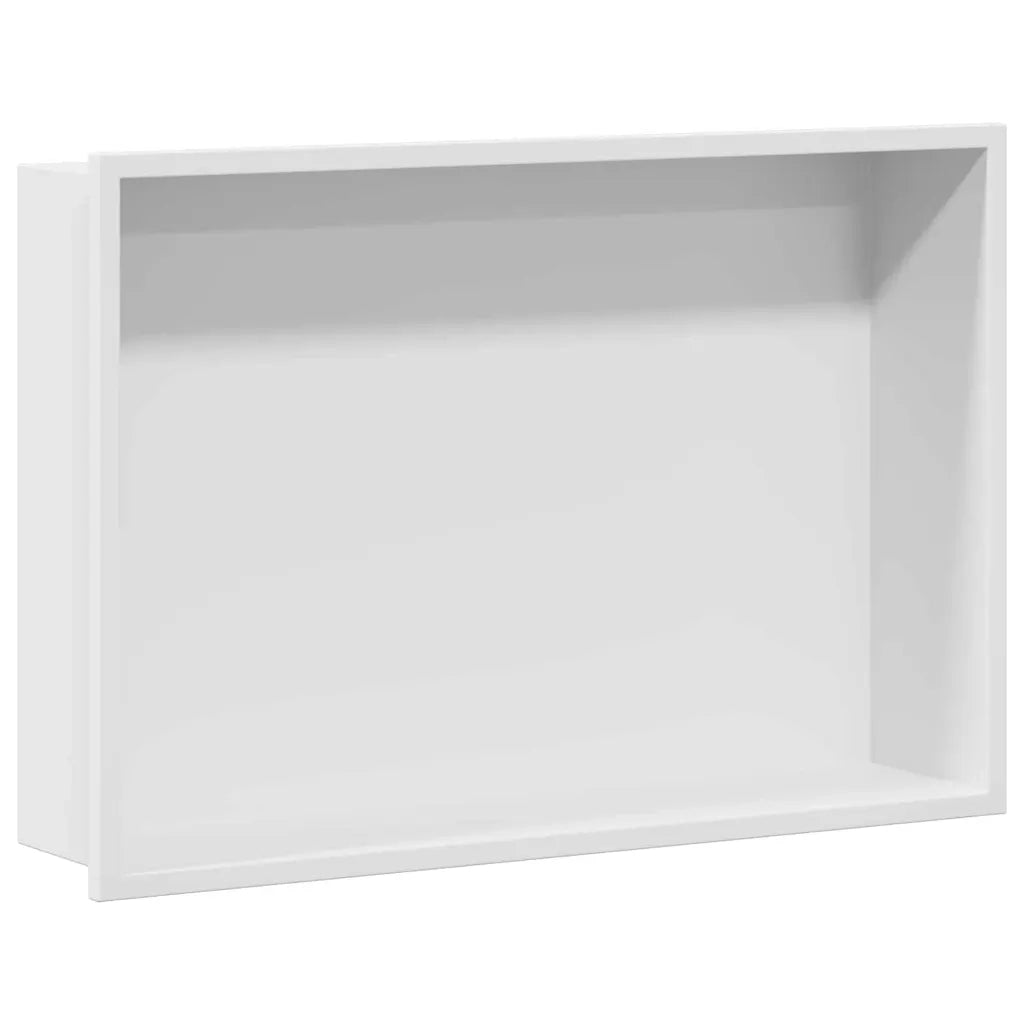 Nicchia per doccia Bianco 45 x 30 x 9,5 cm Acciaio inossidabile 42012670