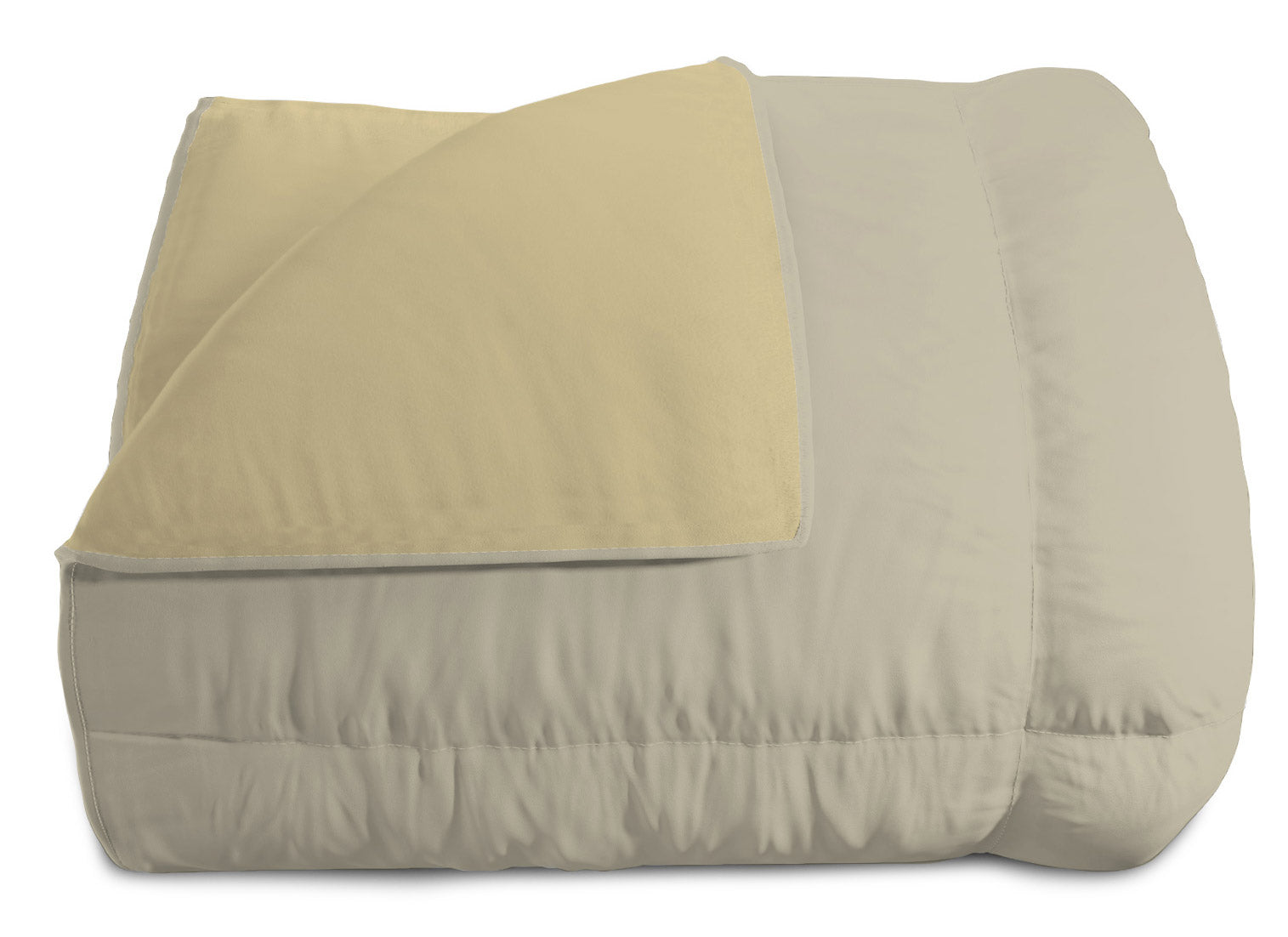 Trapunta Invernale Double Face Singola 300gr in Microfibra Tortora/Panna