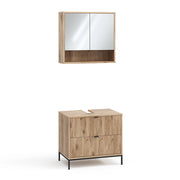 Vicco Set di mobili da bagno Quercia vichinga 2 parti
