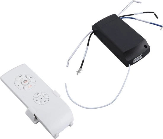 Set di controllo a distanza per ventilatore da soffitto universale con funzione di timer a lunga portata, sostituzione del materiale di parete, telecomando per ventilatore con funzione di timer.