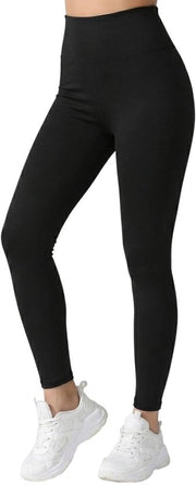 Leggins di termoisolamento a pelo di coniglio - Inverno - 100 Denier - Altezza alta - Opaco - Elasticizzato - Comodo e morbido