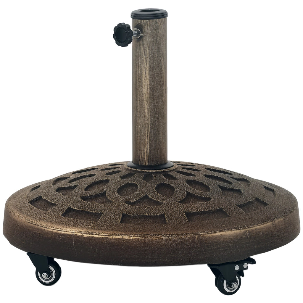 Portaombrellone rotondo in cemento con ruote ¨C zephmum ¨C per ombrelloni 32/38/48mm