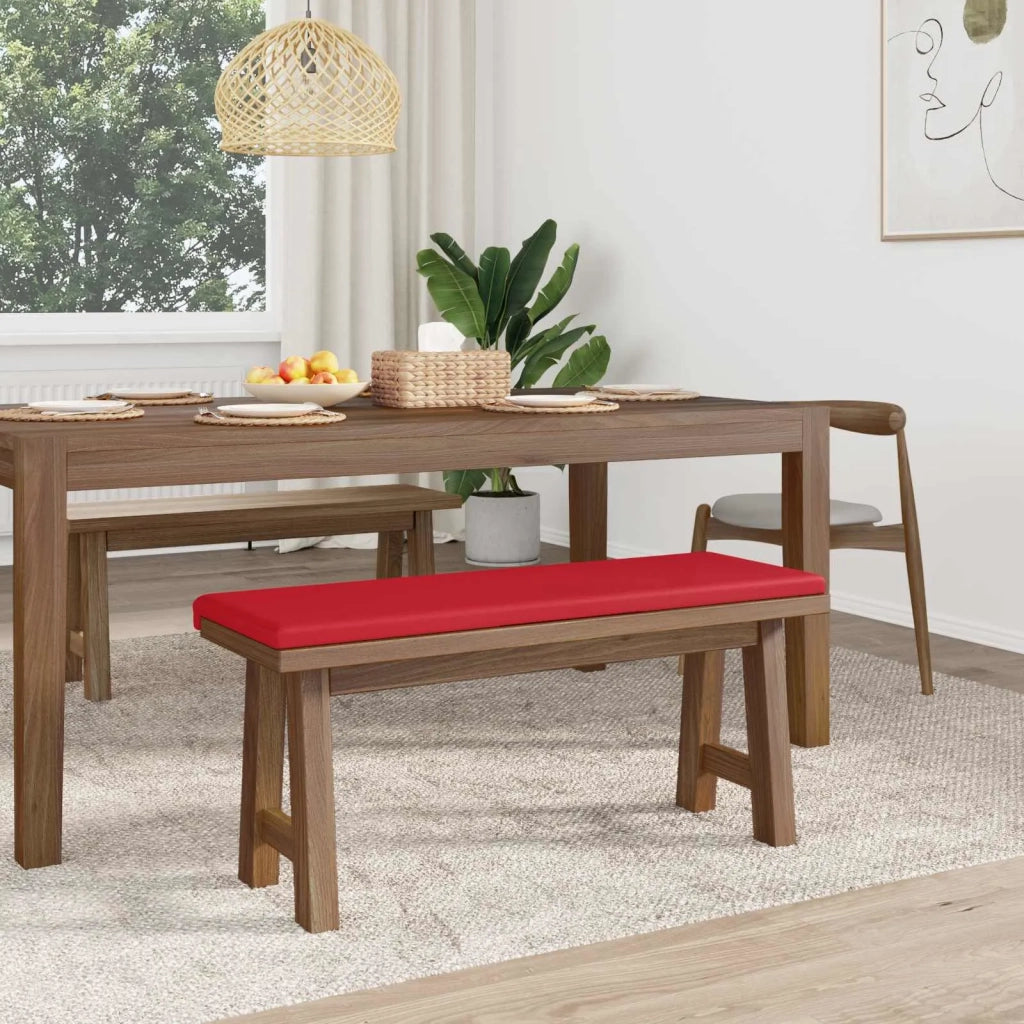 Cuscino per panchina Similpelle Rosso Profondità 35 cm 42043346