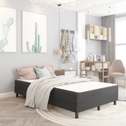 Letto a Molle Grigio in Tessuto 120x200 cm 287455
