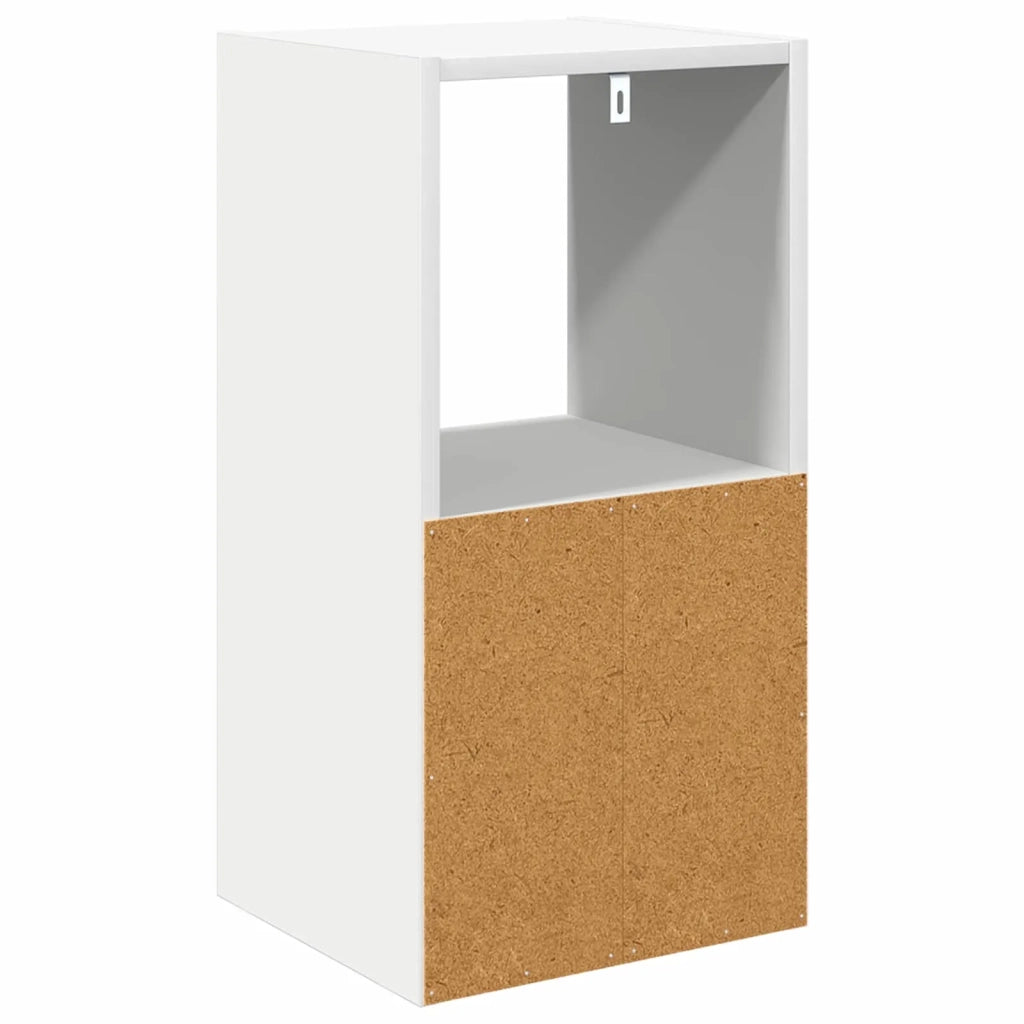 Comodino 2 pcs Bianco 30,5 x 27 x 59,5 cm Legno multistrato