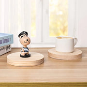 Set di 5 Disco Volanti in Legno Naturale per Decorazioni Creative e Progetti DIY