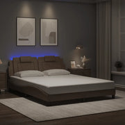 Giroletto Viana con LED senza Materasso Cappuccino 160x200 cm 3214033