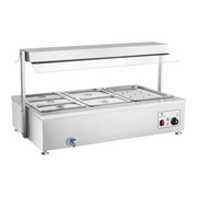 Bagnomaria 2900 watt 6 teglie GN - con scomparto carne e rubinetto di scarico 14_0000562