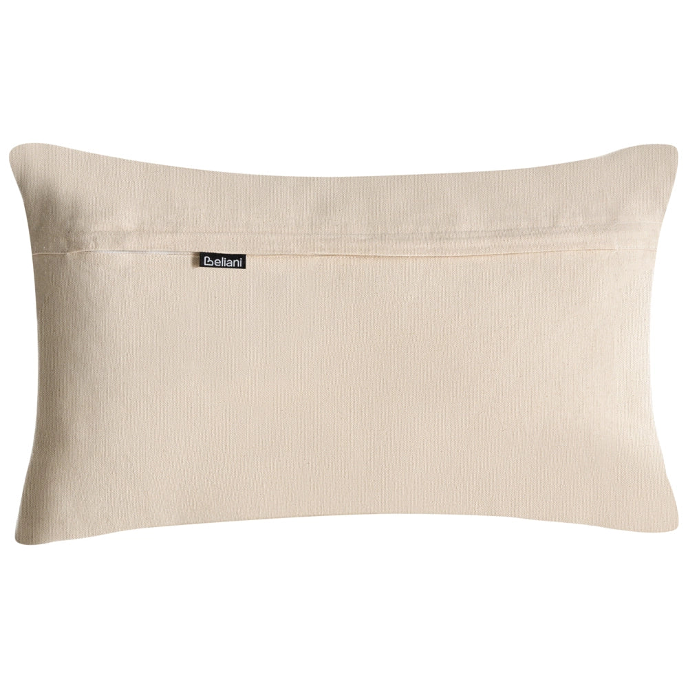 Set di 3 cuscini decorativi in tessuto di cotone beige e nero con motivo astratto 45/30 x 45/50 cm Cuscino decorativo