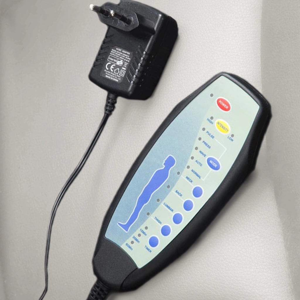 Sedia da ufficio Pacific con funzione massaggio in similpelle bianco
