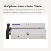 Cilindro Pneumatico in Lega di Alluminio - Diametro 16 mm - Altezza Schiacciamento 10-200 mm - Pressione 0,1-0,9 MPa - Potenza Teorica 2,9 N