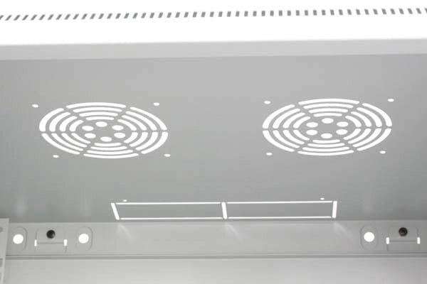 Armadio Rack 19'' a muro 12 unità sezione unica prof. 450mm Grigio