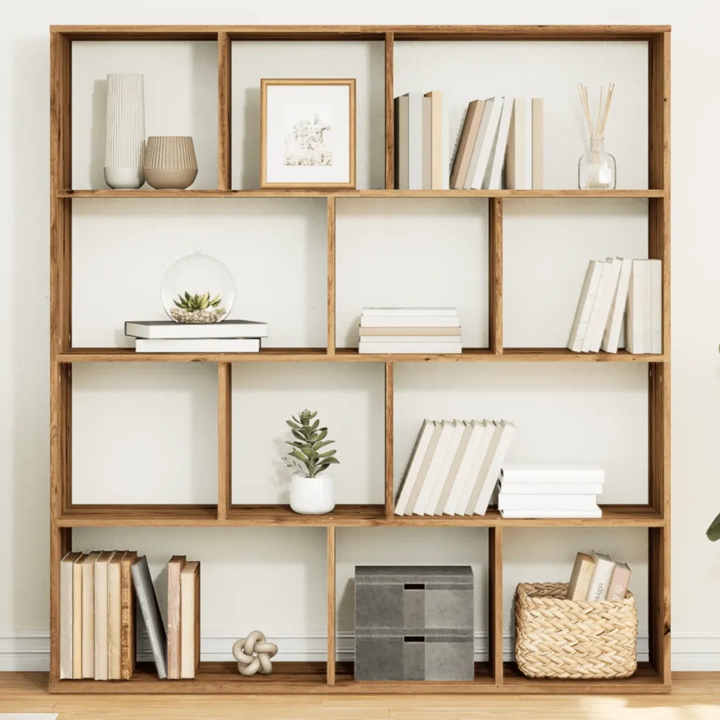 Libreria Rovere Artigianale 132x29x141,5cm in Legno Multistrato 3310315
